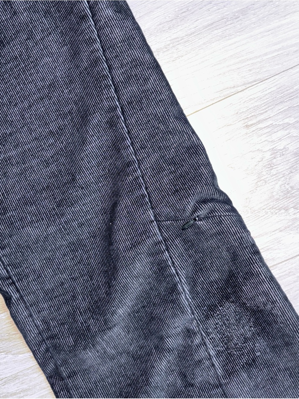 Athleta Corduroy Flare Pants 4T Y2k Trendy Zip Pocket Medium Rise Black Jean - Picture 5 of 8